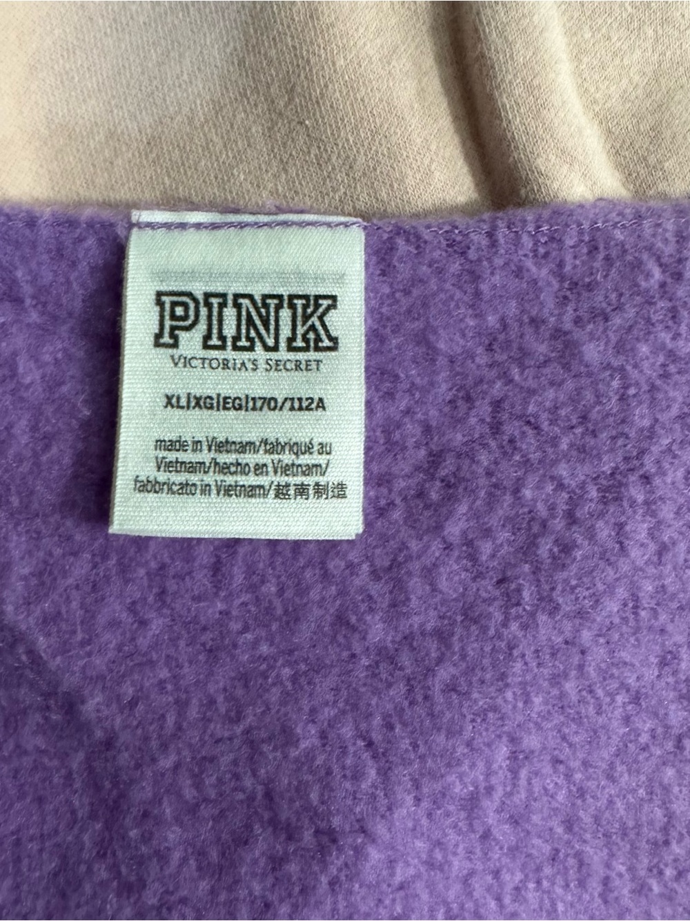 Victoria's Secret PINK Y2K Everyday Lounge Off Shoulder Ombre Graphic Sweatshirt - Picture 5 of 5